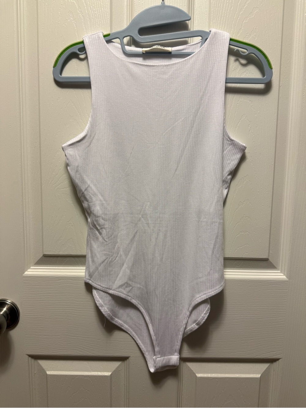 NWOT Zenana Outfitters White Ribbed Kids Bodysuit